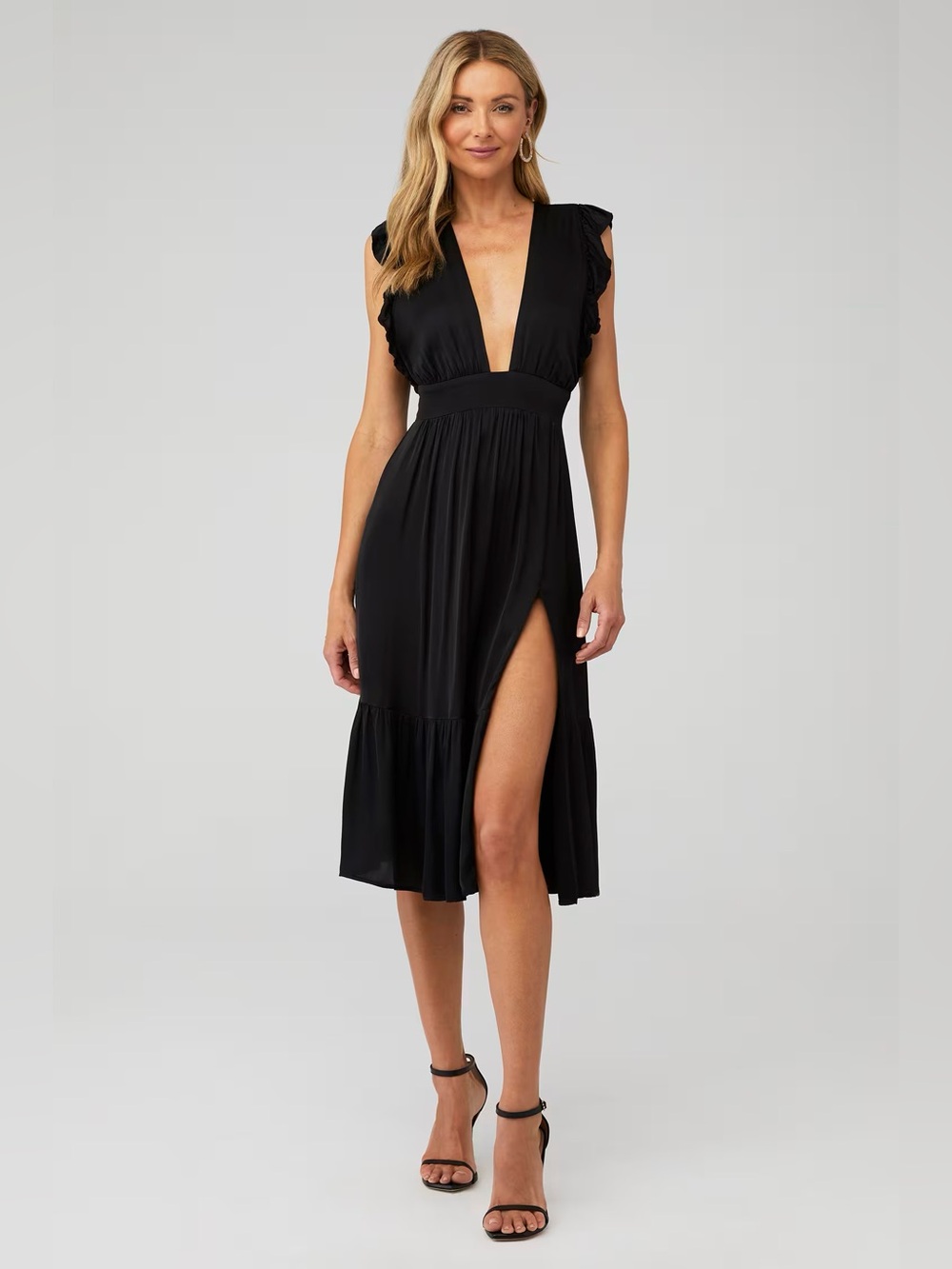 Stillwater The Jessie Midi Dress in Black (XS)